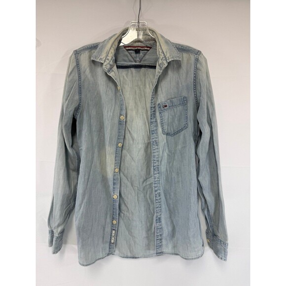 Tommy Hilfiger Tops - Tommy Hilfiger Women’s Button Down Vintage Light Blue Size XS Y2K